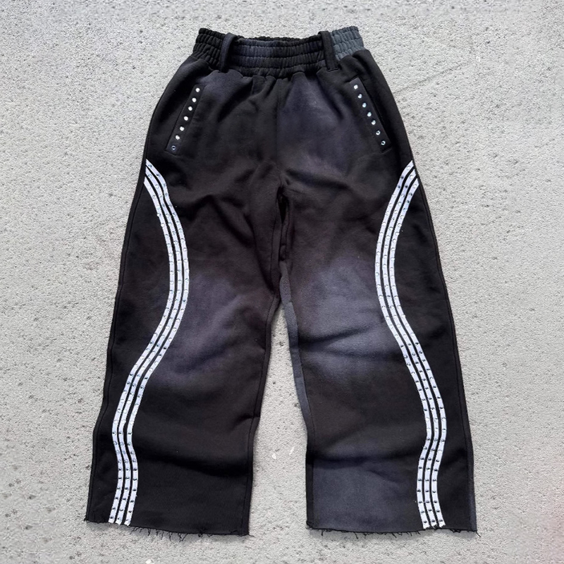 wide leg sweat pants men